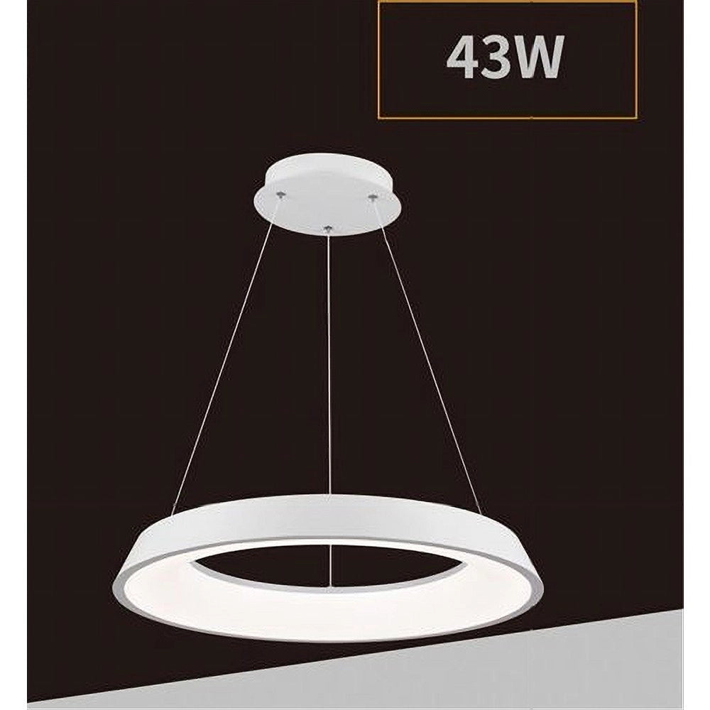 Trade Shop - Lampadario Led 43w Tre Colorazioni Luce Lampada Da Soffitto Ultra Moderno A71-3c -