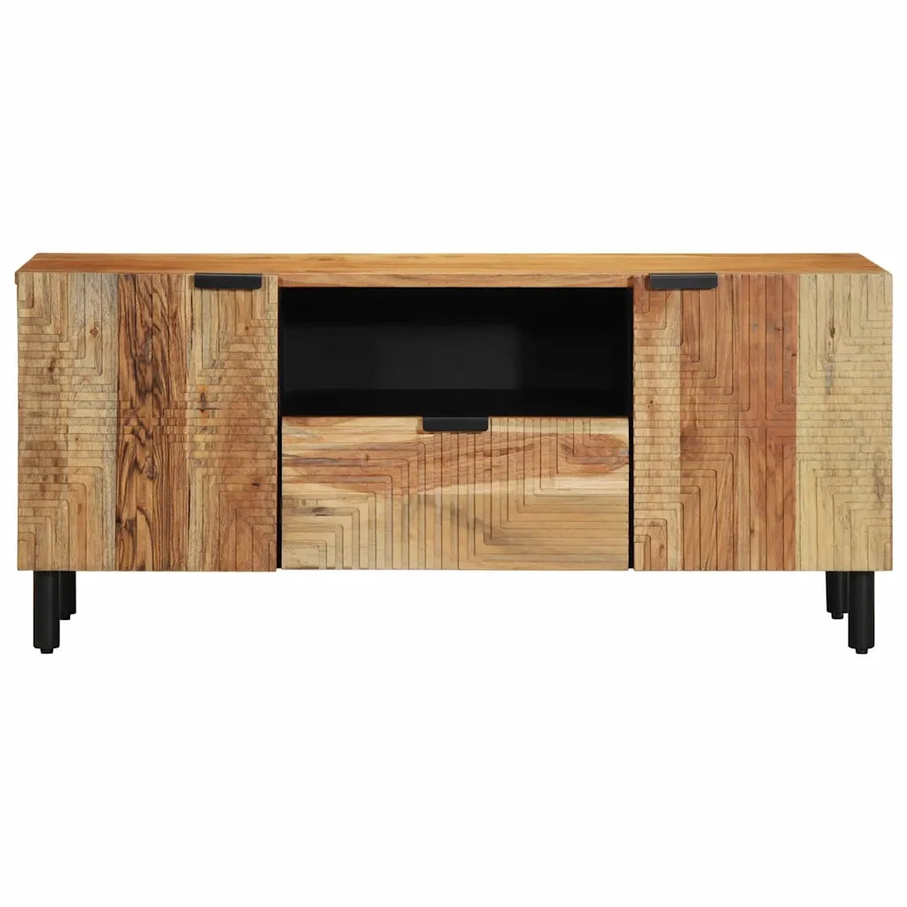 Unità TV con porta Legno di Acacia Massello 105 x 33,5 x 46 cm 4017770