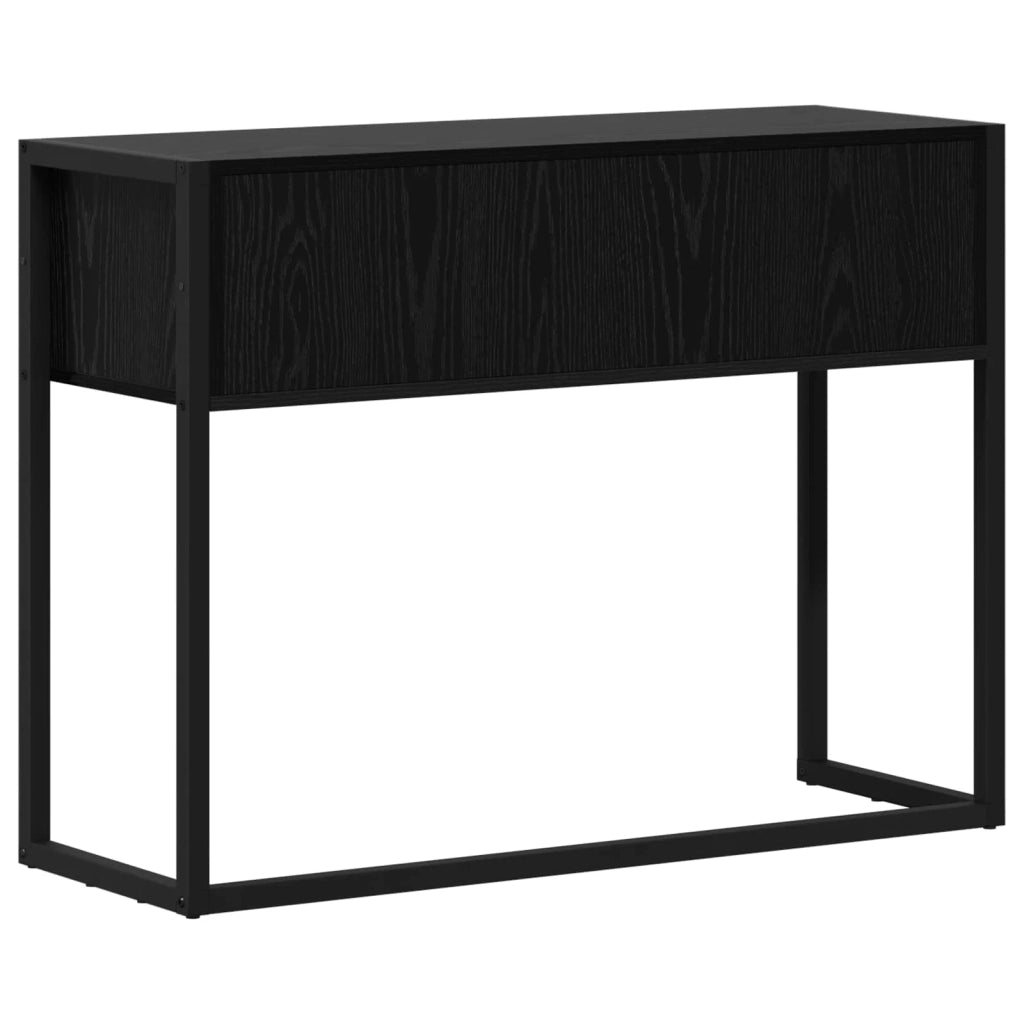 Tavolino Rovere Nero 100 x 36 x 75 cm Legno ingegnerizzato 886690