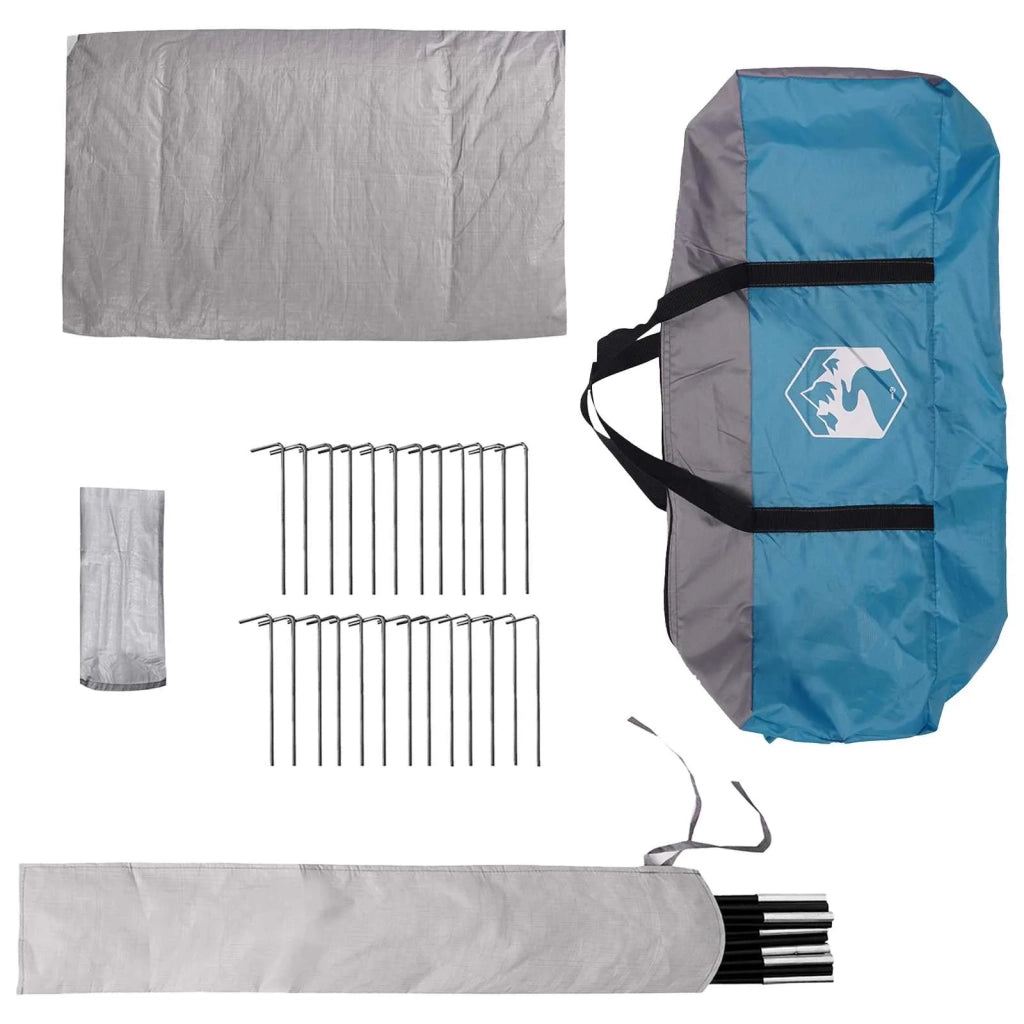 Tenda Tipi con tetto Blu 250 x 250 cm Poliestere e Acciaio 42028720