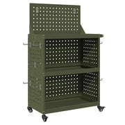 Carrello per Attrezzi con ruota Verde oliva 65 x 35 x 111 cm CFW6973430