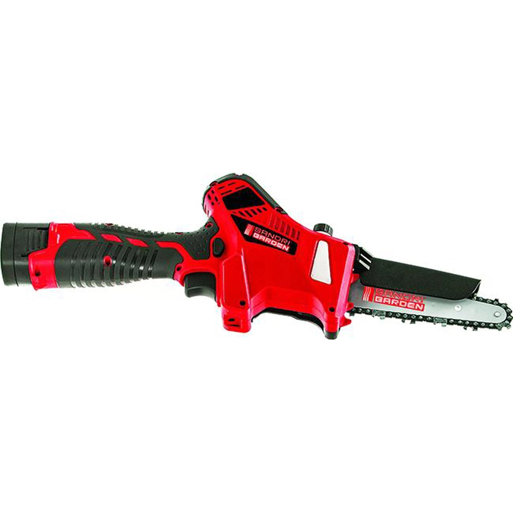 POTATORE SEGHETTO MOTOSEGA A BATTERIA 16,8V+2 BATTERIE 2Ah 14cm SG-TR1600 SANDRIGARDEN