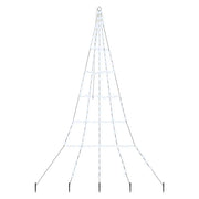 Albero di Natale | Decorazioni natalizie LED con picchetti per il terreno 306 cm
