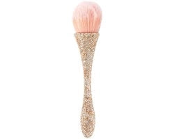 Grande Penna per Trucco con Strass – Diamante d'Oro – per Poudre, Rossetto & Polvere per Unghie