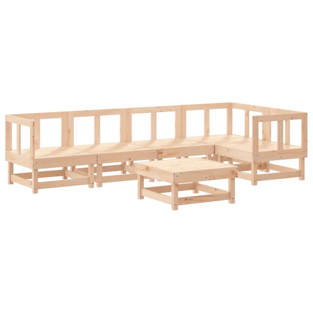 Set Salotto da Giardino 6 pz in Legno Massello di Pino 3186445