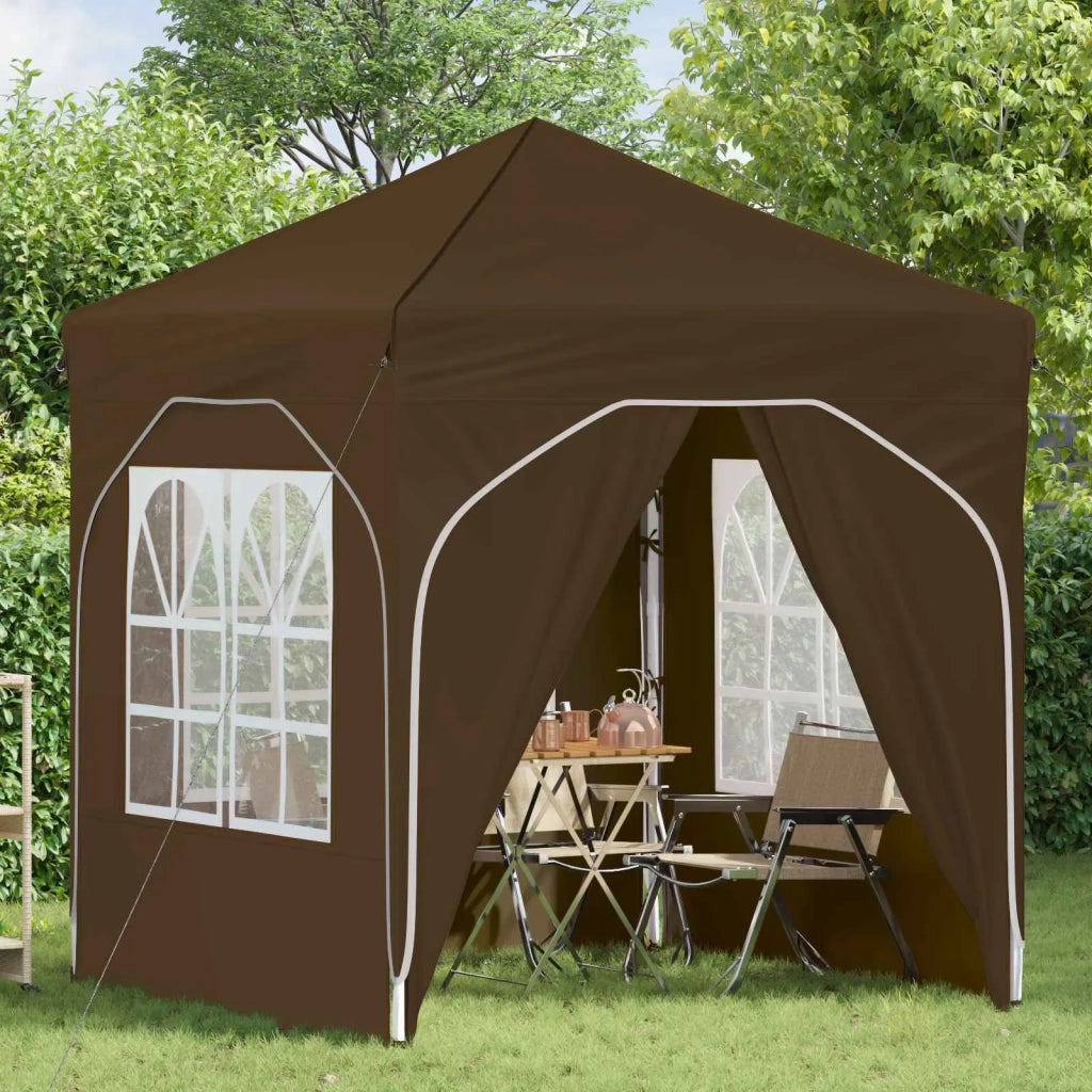 Tenda per feste a pop-up-Gazebo 192 x 192 x 245 cm Tortora 192959