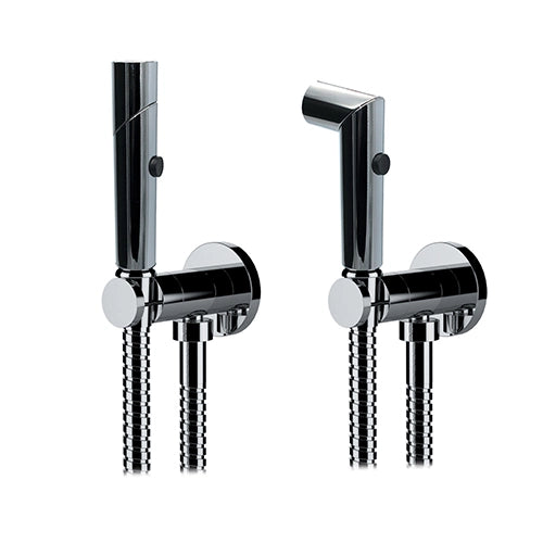 KIT DOCCETTA SHUT-OFF DOPPIA FUNZIONE CROMO TONDA- Cromo- Remer- pezzi 1