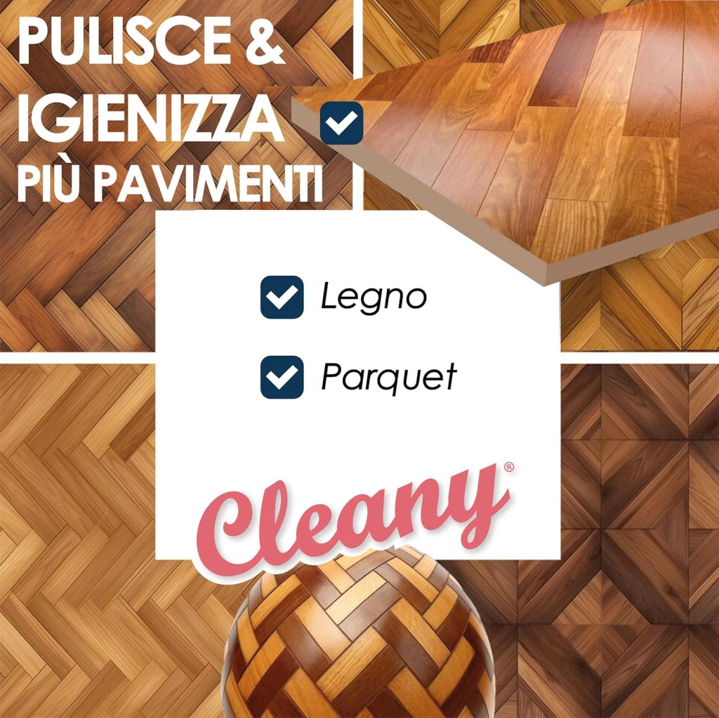 CLEANY Detergente Concentrato per Robot Lavapavimenti e Aspirazione con Igienizzante Multisurface 1000ml pulizia senza aloni e sostenibile Adatto a tutti i Robot (LAVANDA)