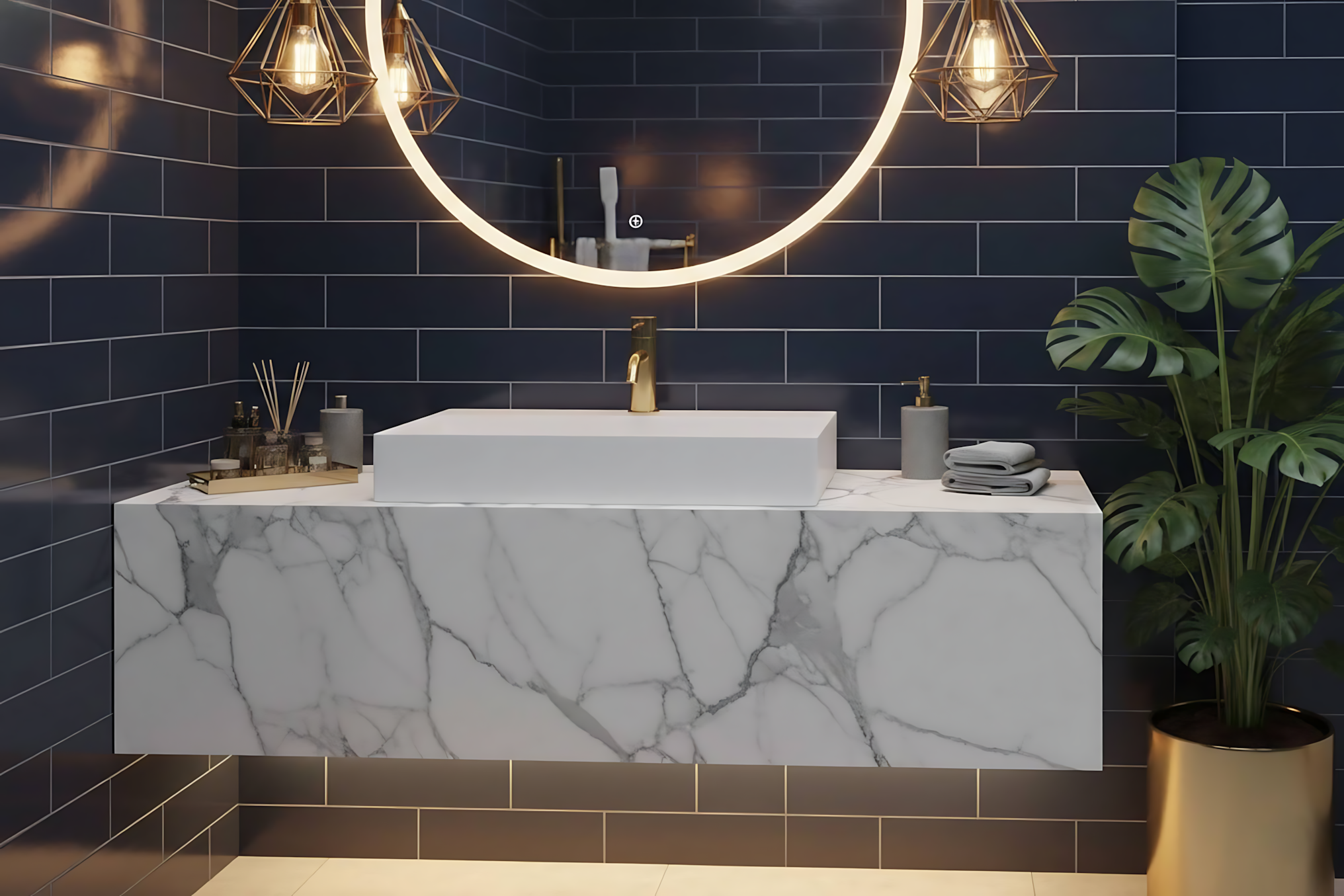 Lavabo In Conglomerato Goya 60cm