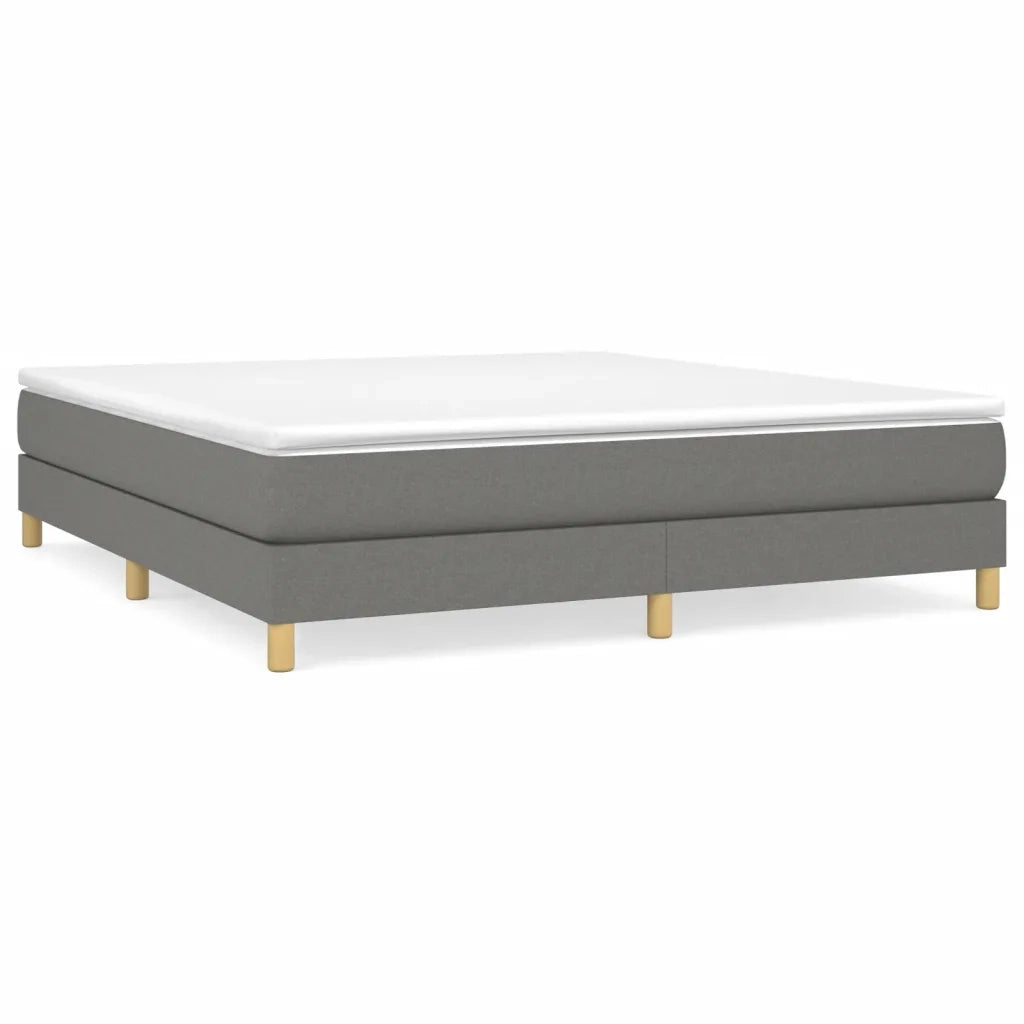 Giroletto senza Materasso Grigio Scuro 160x200 cm Tessuto