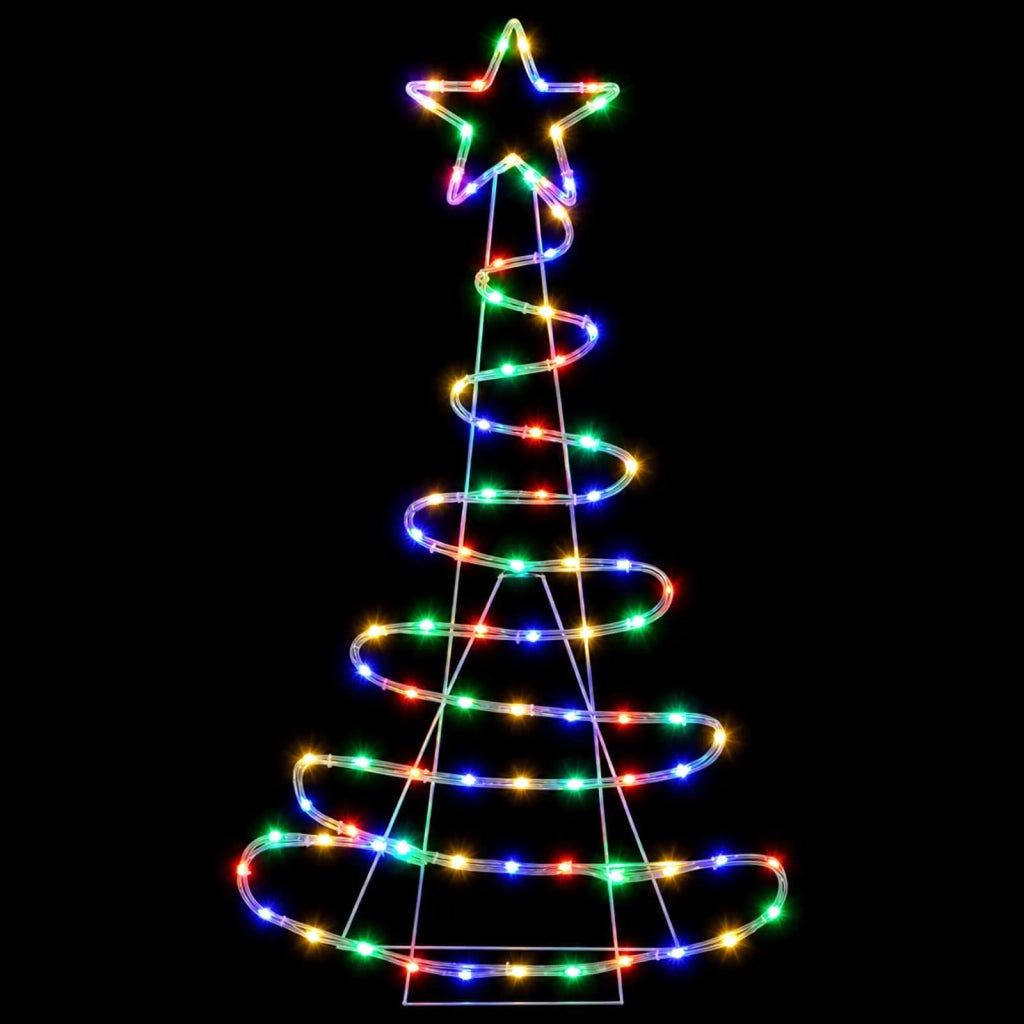 Sagoma albero di Natale LED LOVIISA 100 LED Multicolore 42053447