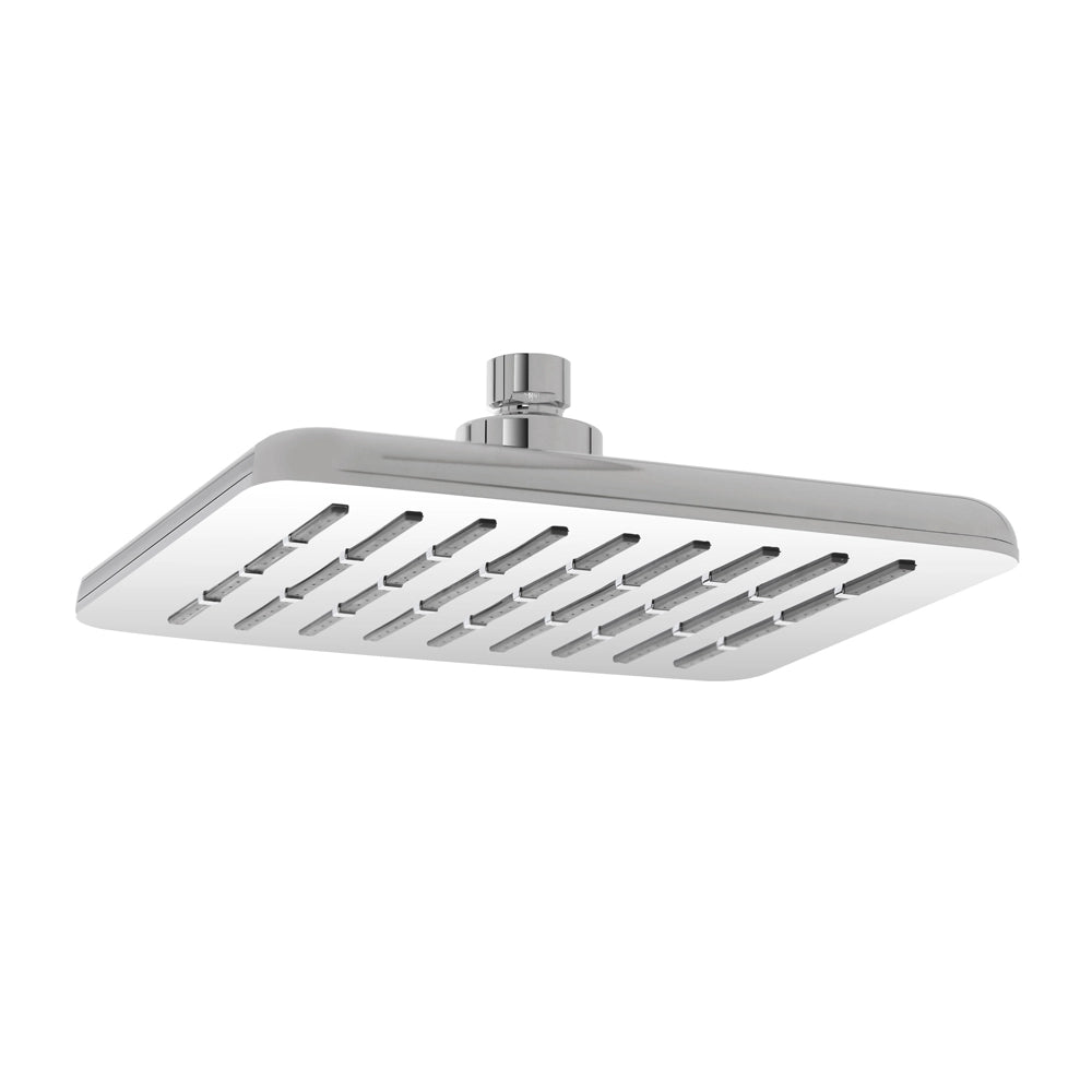 Soffione doccia 20 x 20 cm in finitura cromo anticalcare Hidra