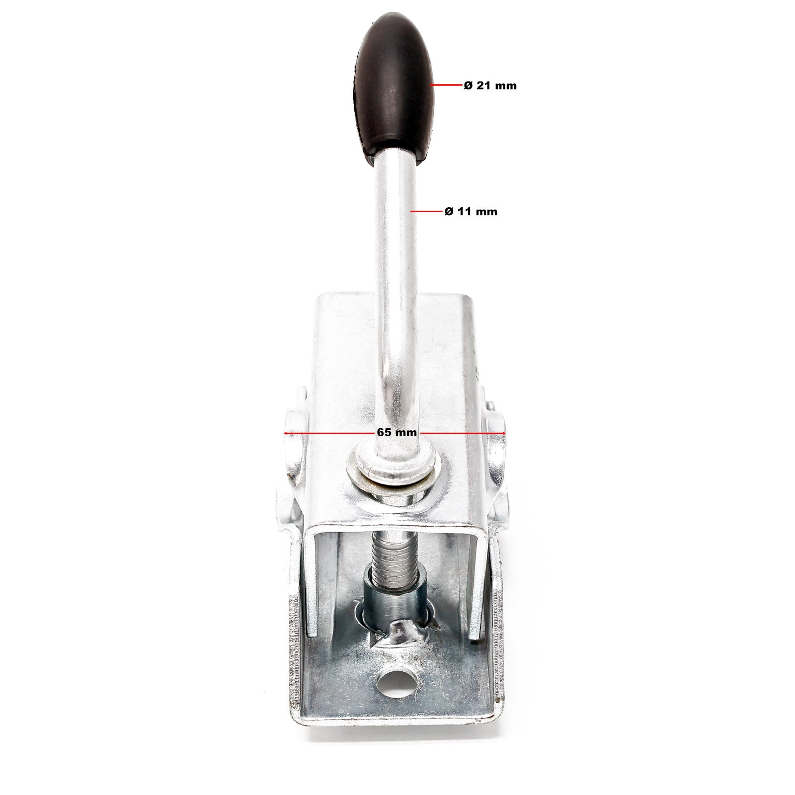 Piede stabilizzatore per rimorchio carrello appendice 2 pz. 700 mm x Ø 48 mm con morsa di supporto