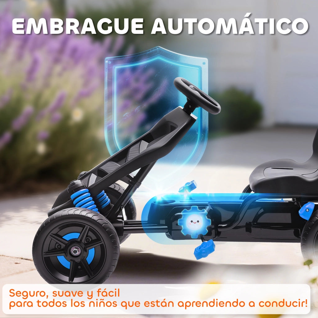 Pedales para Ni?os con Embrague Autom¨¢tico ¨C zephmum ¨C Blu Metallo