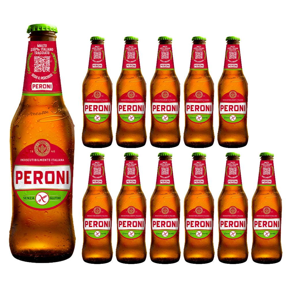 Peroni birra senza glutine confezione bottiglie 12x33 cl