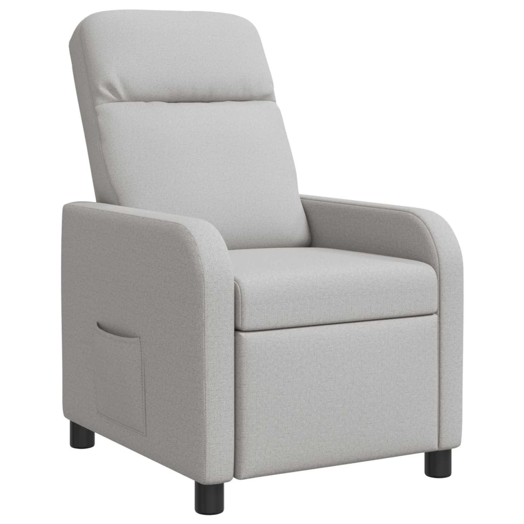 Divano Sedia-Poltrona reclinabile Grigio Nuvola Tessuto 688554