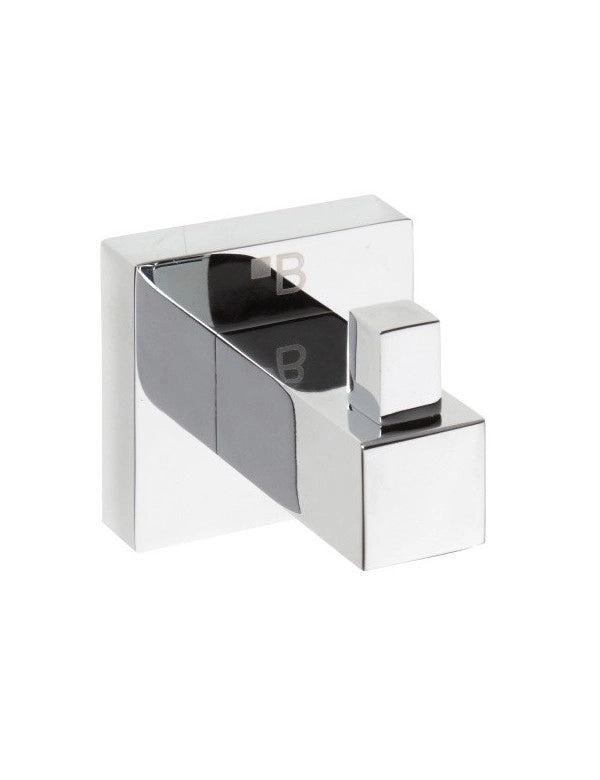 Gancio quadrato BETA in ottone cromato 5,5cmx x5,5cm x 5cm