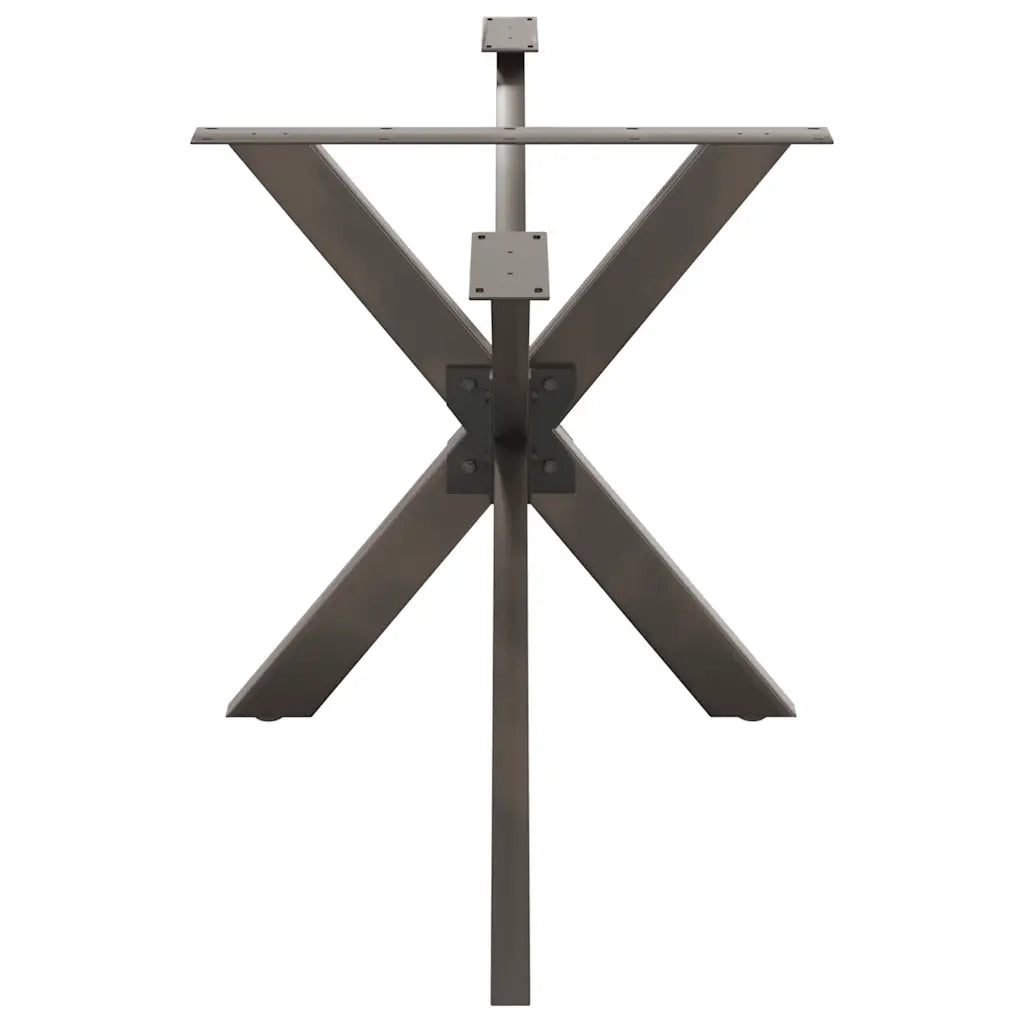 Gamba per Tavolo da Pranzo a Forma di Ragno Nero 150x78x(72-73) cm Acciaio 4013119