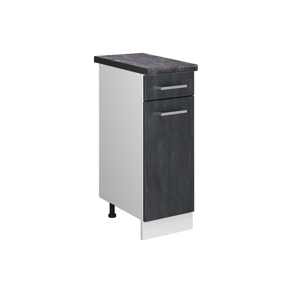 Vicco Mobiletto base per cucina Calcestruzzo nero 30 cm PL Antracite
