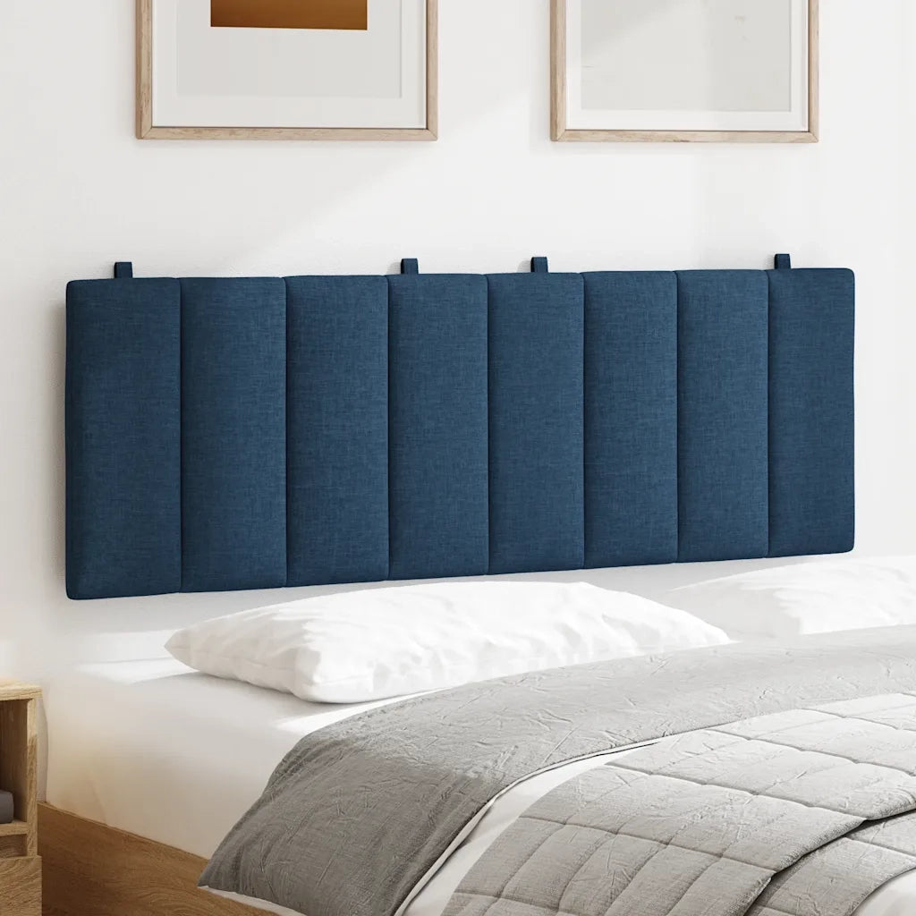 Cuscino Testiera Hanko Blu 140 cm in Tessuto CFW6707043
