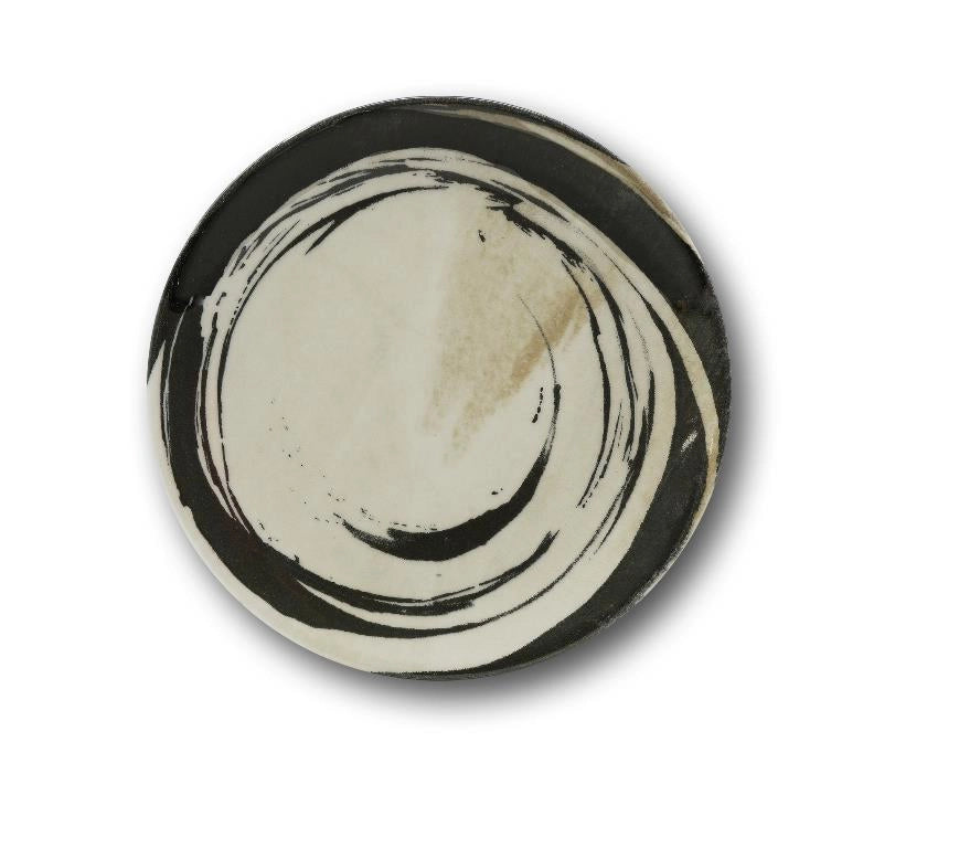 Set 12 Piatti da Tavola Frutta in Porcellana Dark Matter 21 cm Saturnia