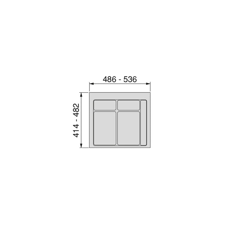 Kit di 2 profili superiori Gola per mobili da cucina, lunghezza 2,35m, con accessori, Alluminio, Anodizzato opaco