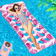 Hammock Inflatabile Galleggiante per Piscina per Adulti - 4-in-1 Anello per Nuoto