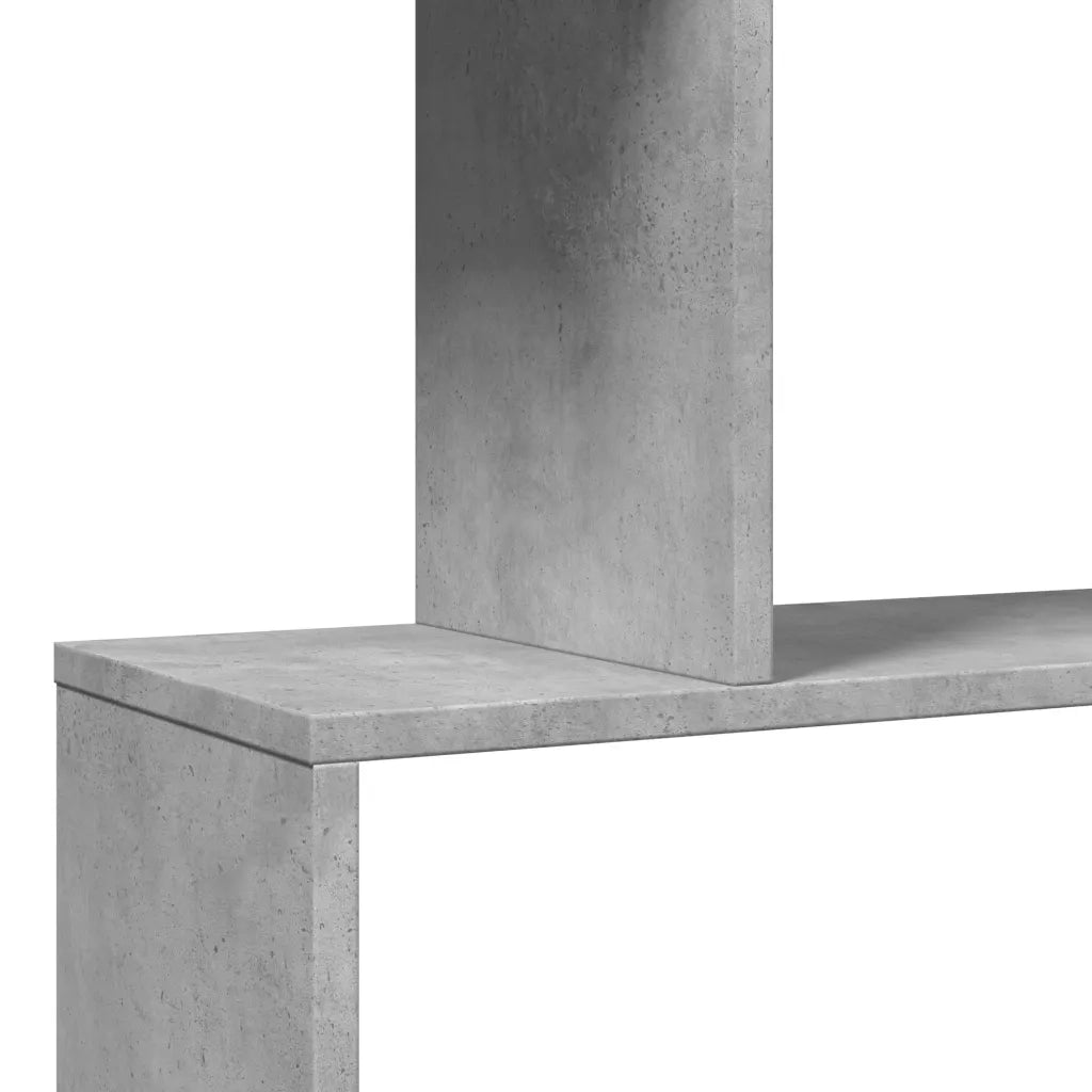 Libreria Divisorio 3Piani Grigio Cemento 70x24x97 cm Truciolato 858114