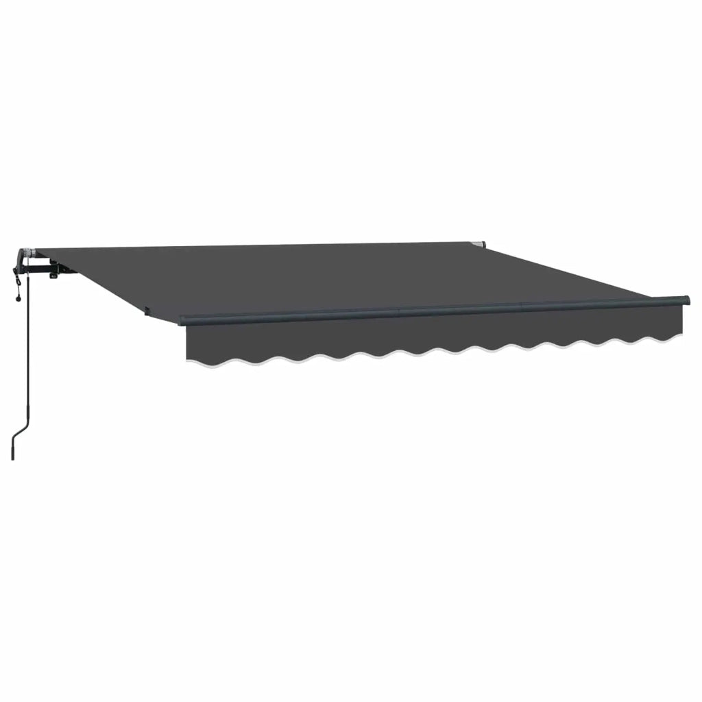 Tenda Retrattile Antracite 300 x 200 cm Tessuto 3329510