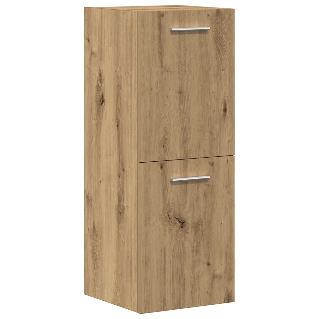 Set Mobili da Bagno 5 pz Rovere Artigianale Legno Multistrato