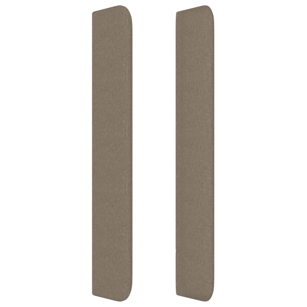 Testiera ad Orecchio Tortora 203x16x118/128 cm in Tessuto 3119466