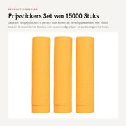 Etichette di prezzo 15000 pezzi - singola riga - 6 colori - 21x12 mm - compatibili con M5500/MX5500