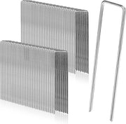 Ferramenta per fissaggio terra 50 pezzi - Acciaio inossidabile - Gialvanizzato - 200 mm Lunghezza - 40 mm Larghezza - Spiedini da giardinaggio