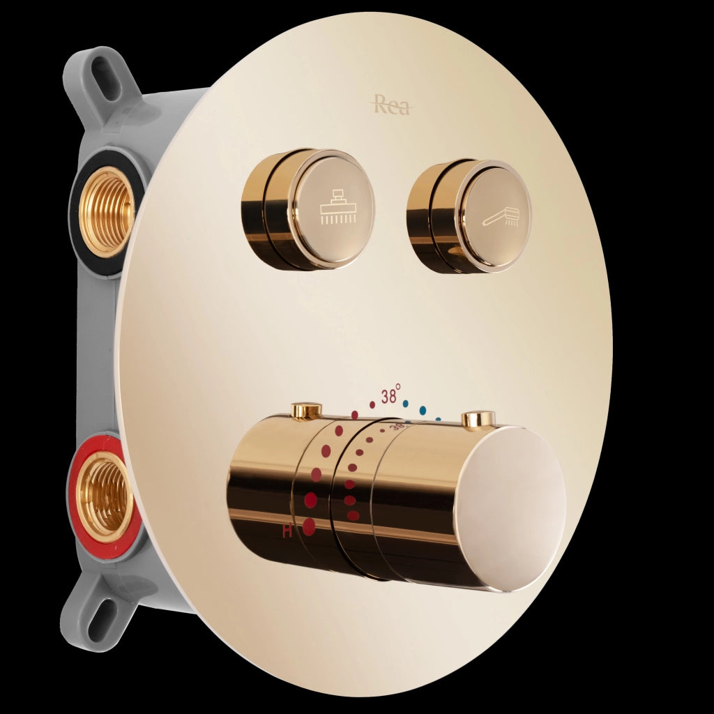 Set Doccia Da Incasso Rea Lungo Gold Box