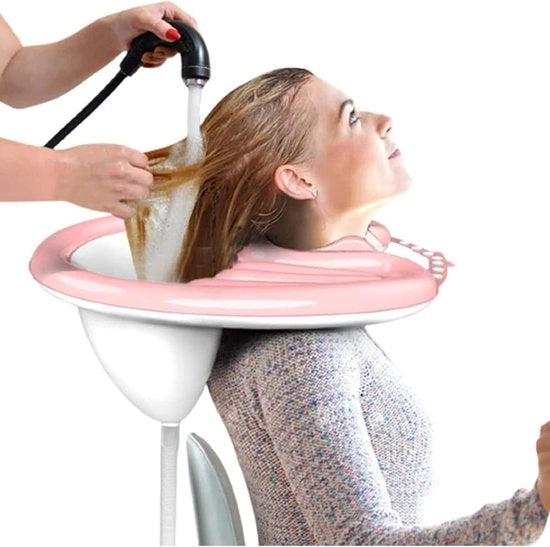 Wasbak portatile gonfiabile per pazienti con disabilità, anziani - con pompa di aria, lavabo, ideale per uso domestico, ospedale, saloni