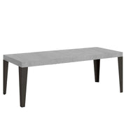 Tavolo allungabile 90x160/264 cm Flame Premium telaio Antracite - Cemento