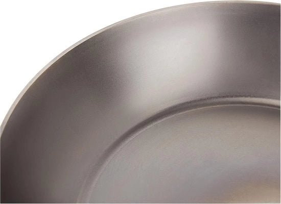 Padella in acciaio di carbonio - multifunzione - 1 pezzo - argento - 20 cm