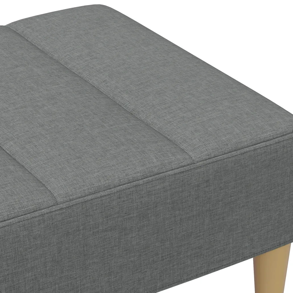 Poggiapiedi Grigio Scuro 77x55x31 cm in Tessuto 4007390