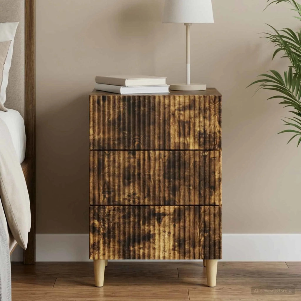 Armadio da Notte Rovere Fumo 43 x 41 x 66,5 cm 894560