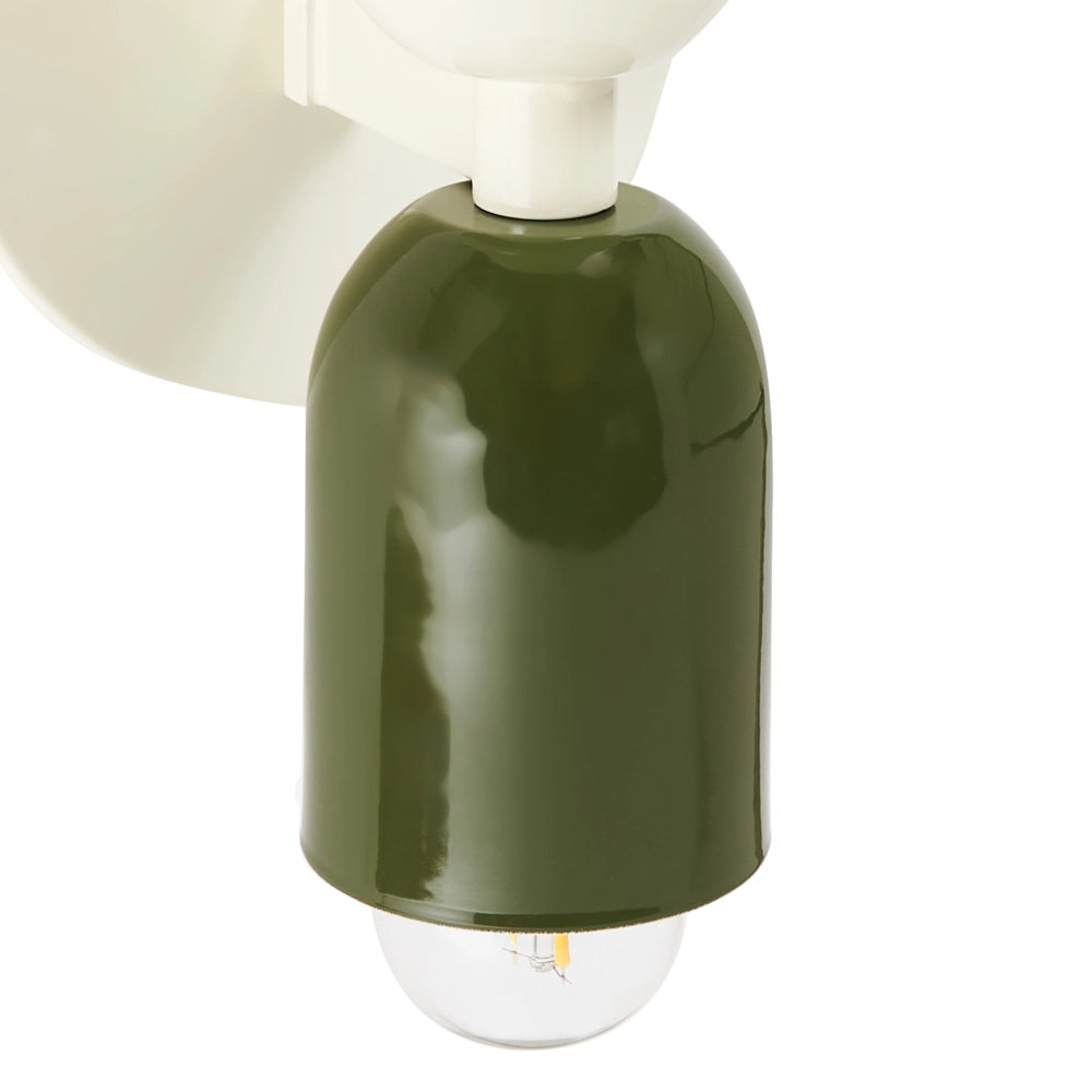 Set di 2 lampade da parete a due luci Up-Down Scones bianco sporco