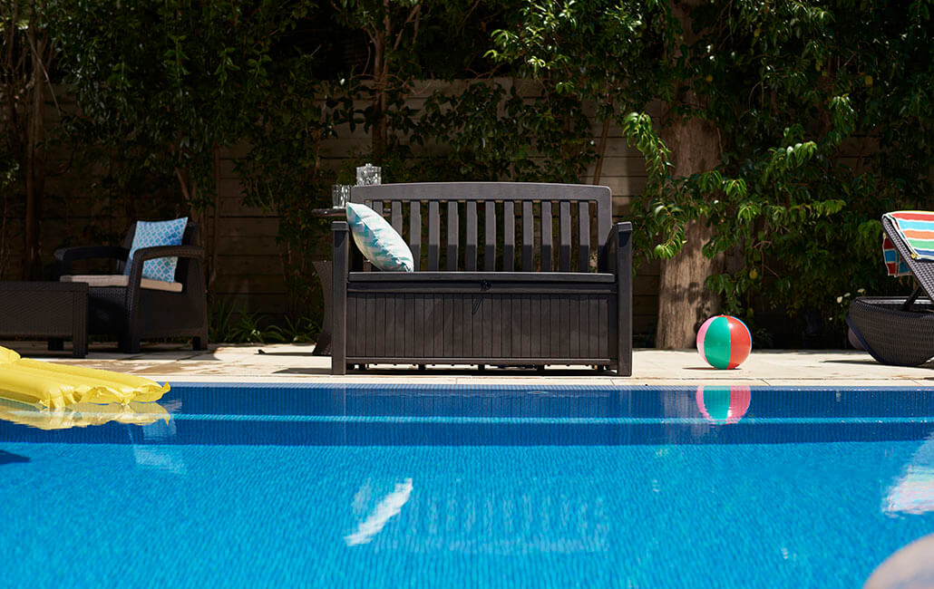 Panchina Contenitore da Giardino 132x89x61,2 cm in Resina Keter Patio Bench Antracite