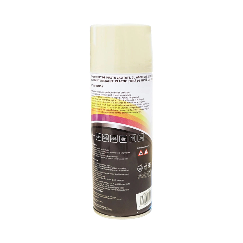 Spray vernice auto bianco tipo Bobcat, professionale con asciugatura rapida 450ml MAGIC