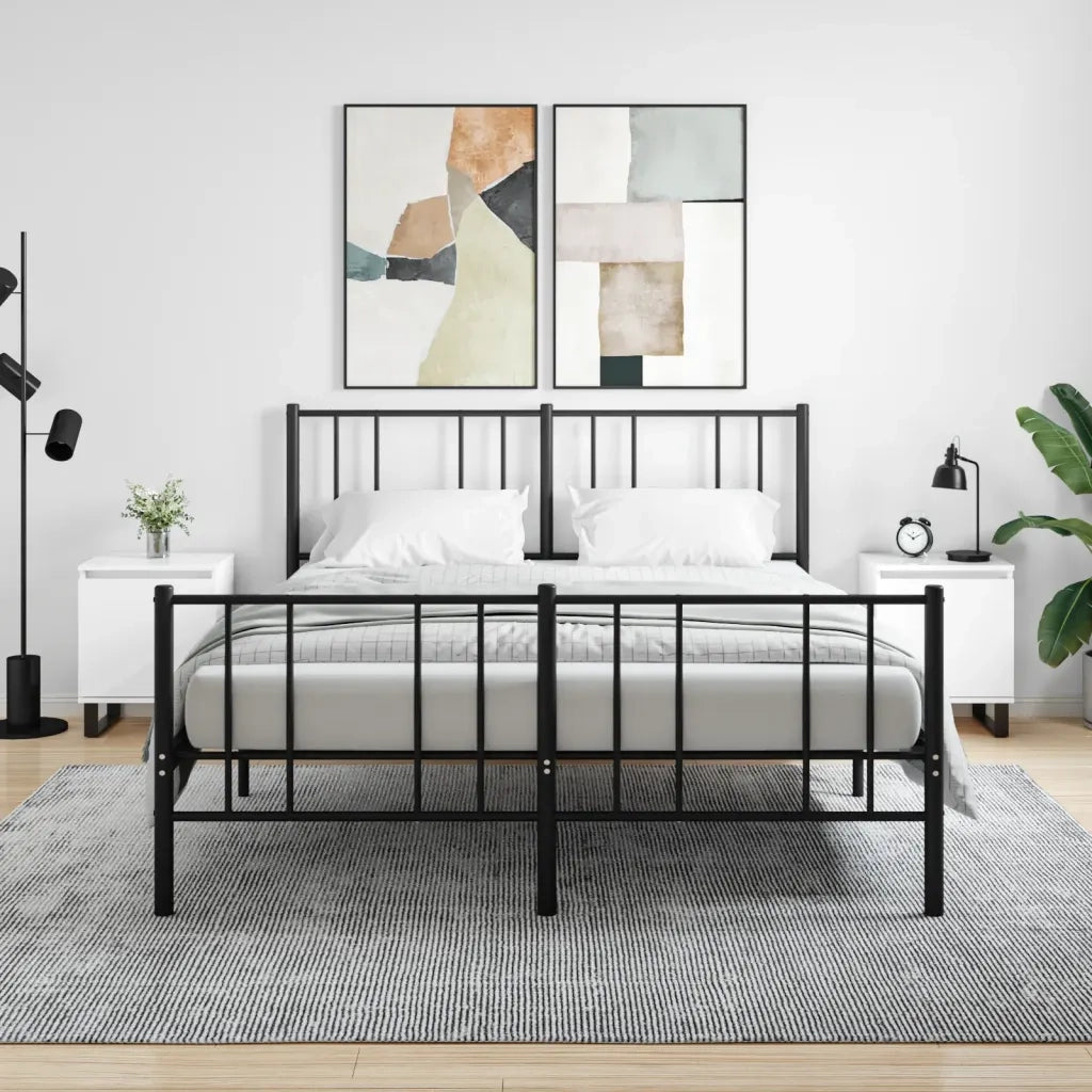 Comodini 2 pz-Set di 2 Tavolino da notte Bianco Lucido 40x30x50 cm in Legno Multistrato 740118
