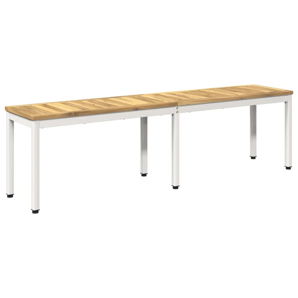 Panchina da giardino 161 x 35 x 45 cm Legno di Acacia Massello 901751