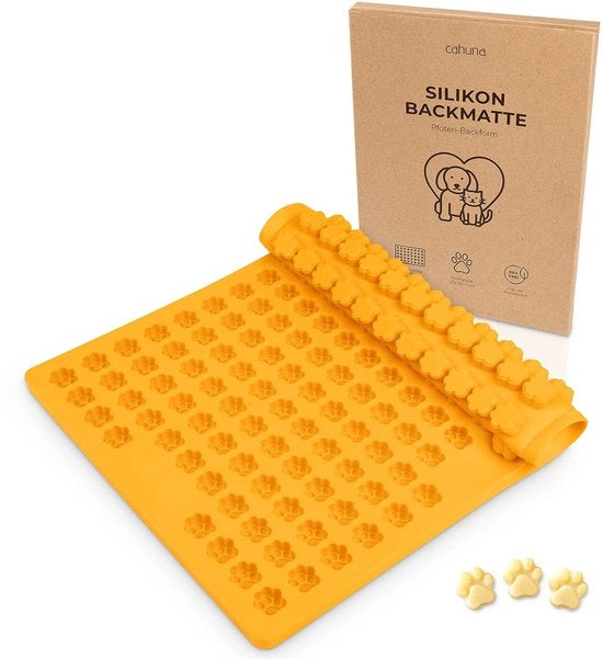 Mat di silicone per biscotti per cani - forma per zampe mini - BPA libero - supporto per forno in silicone riutilizzabile