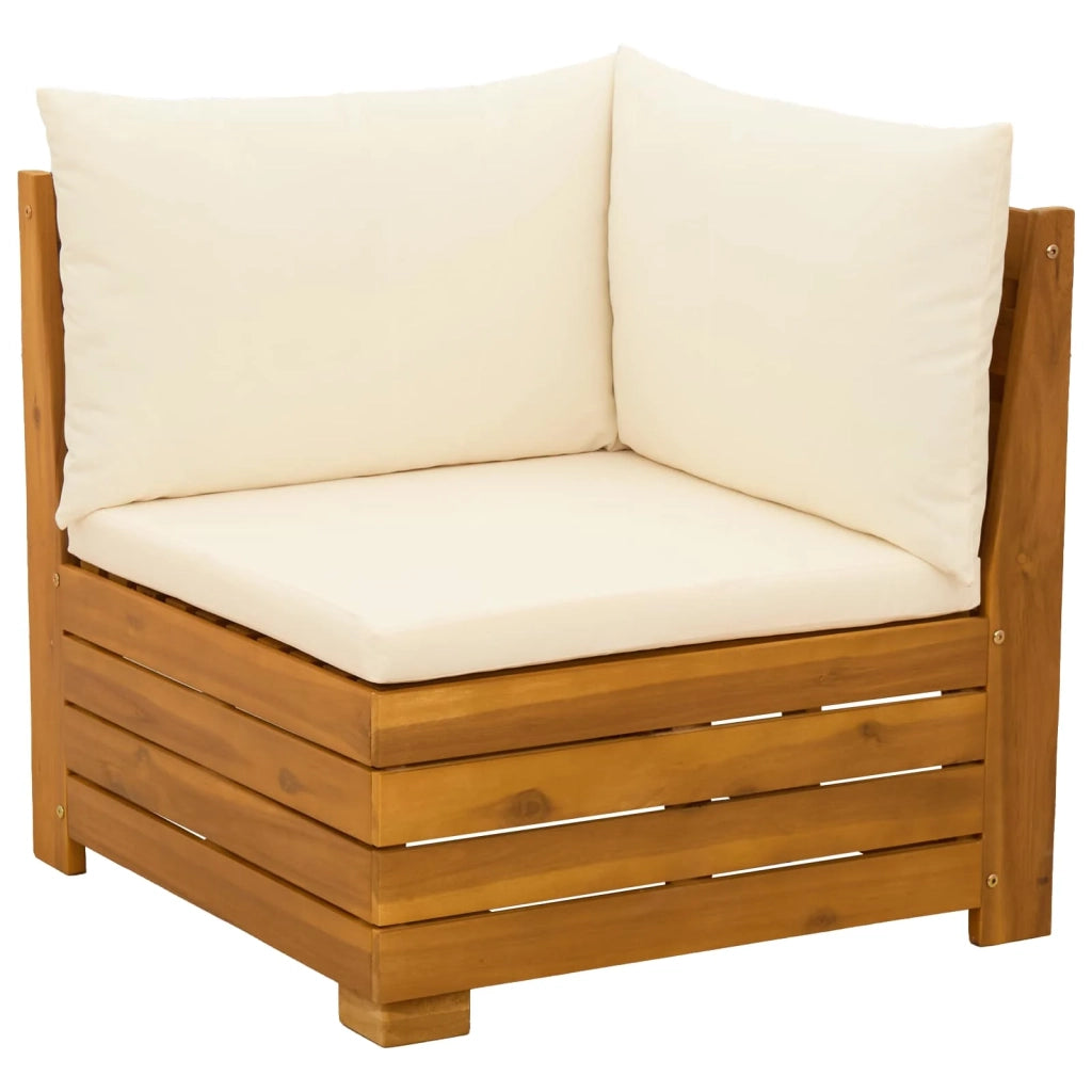Salotto da Giardino-Set Lounge da Giardino 2 Pezzo Marrone Legno di Acacia Massello 957193