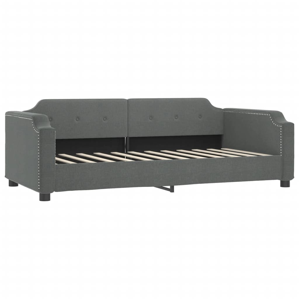 Divano Letto con Materasso Grigio Scuro 100x200 cm in Tessutocod mxl 120850