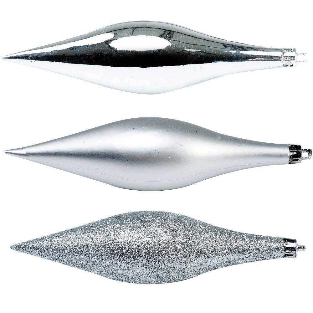 Addobbi Per Albero Di Natale 102 Pz Silver Palline Calze Stelle Pigne Natalizie