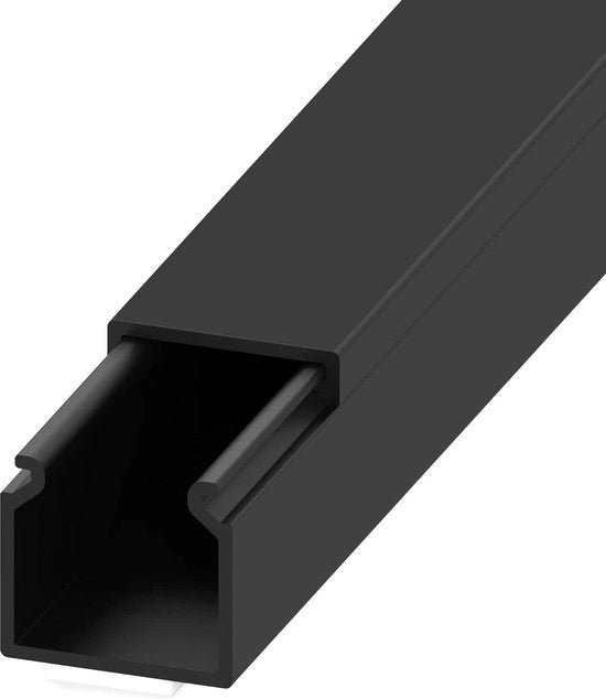 Cavo in PVC 15x15 mm nero con nastro di schiuma
