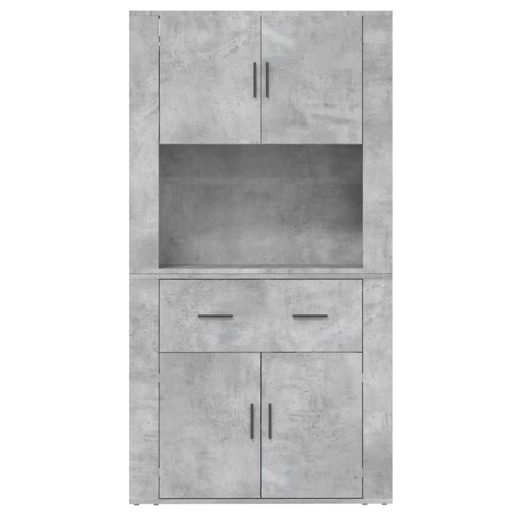 Buffet credenza cassettiera armadio mobile contenitore organizer cucina soggiorno salotto alto legno ingegnerizzato grigio 02_0034729